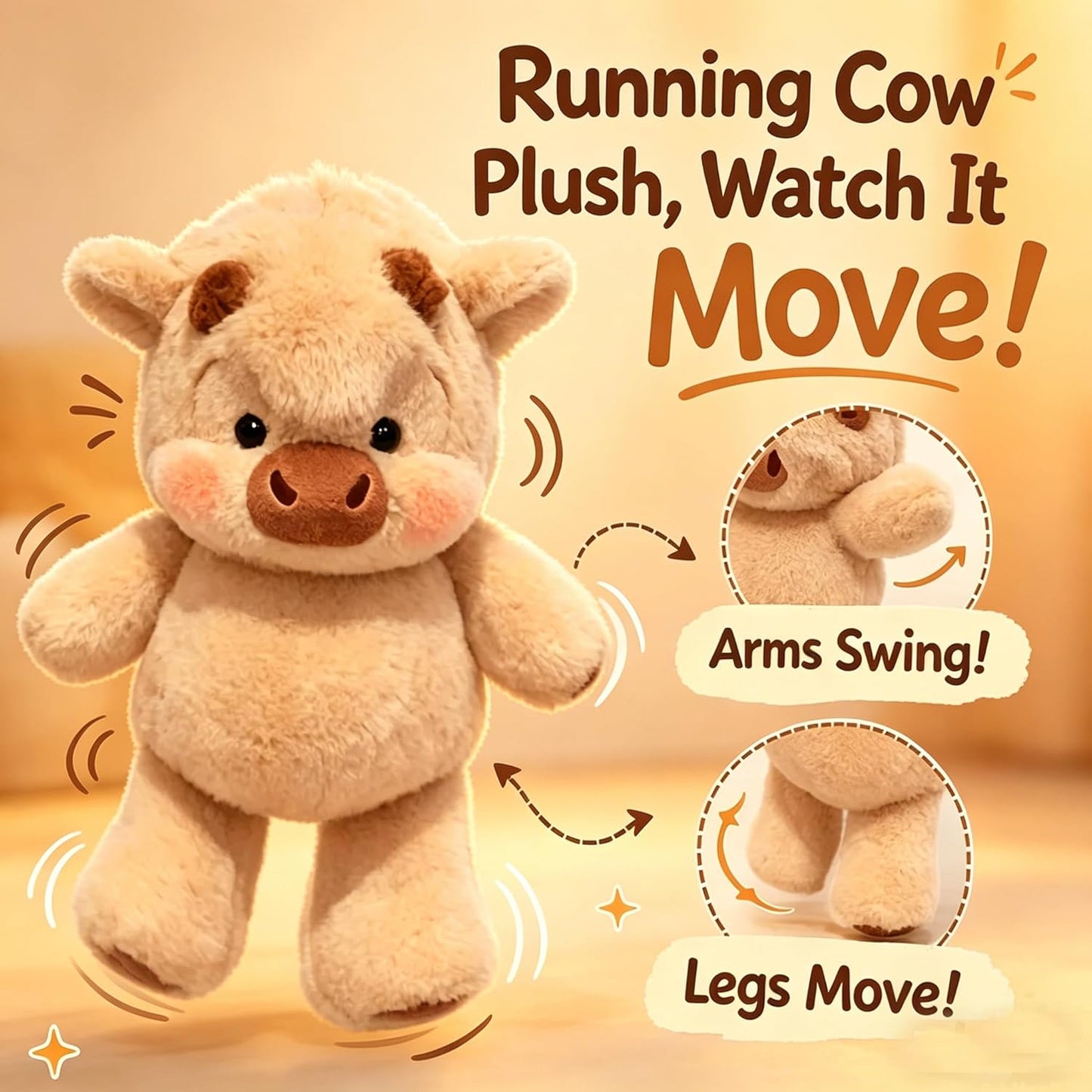 Running Highland Cow Plush™