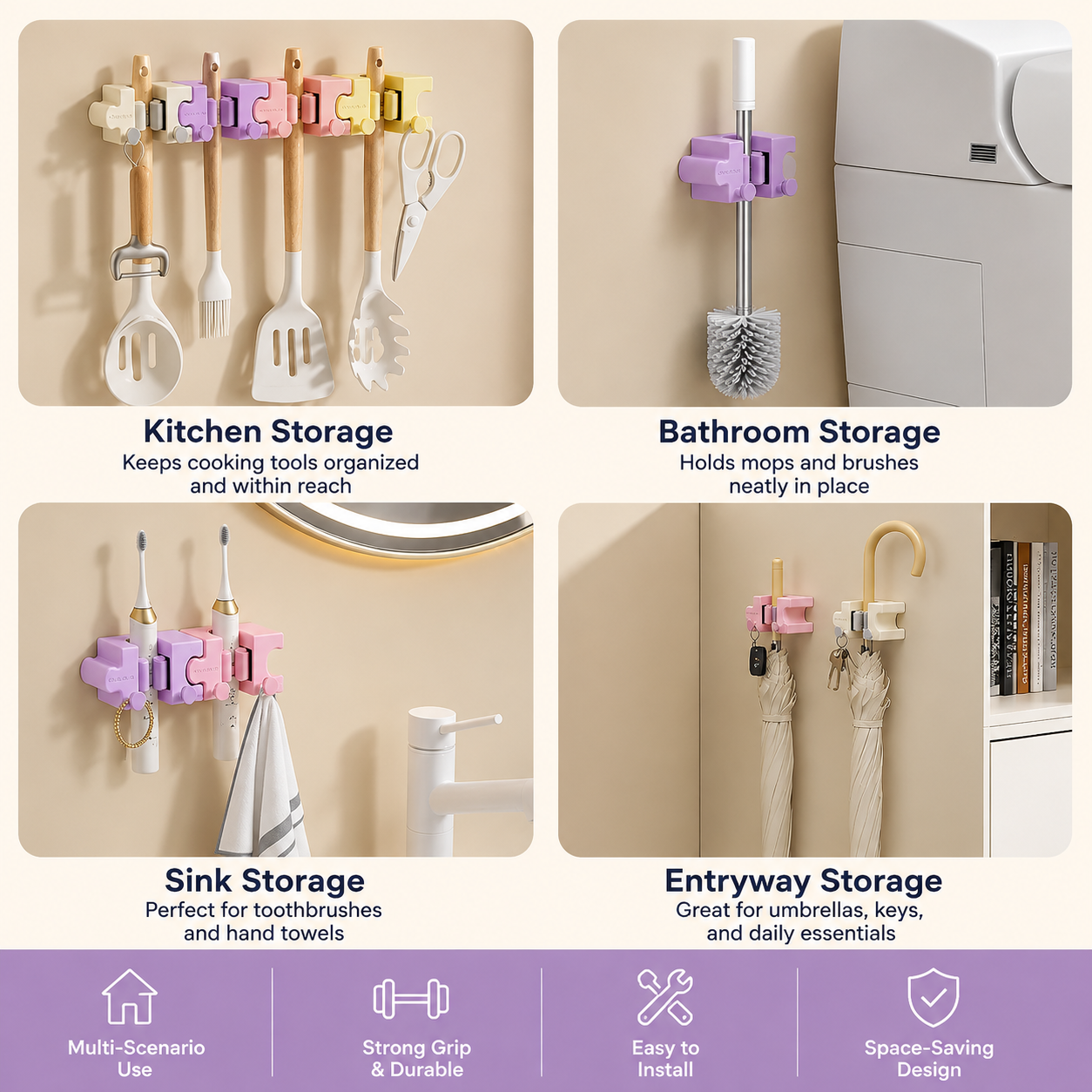 WallGrip™ Smart Mop Holder
