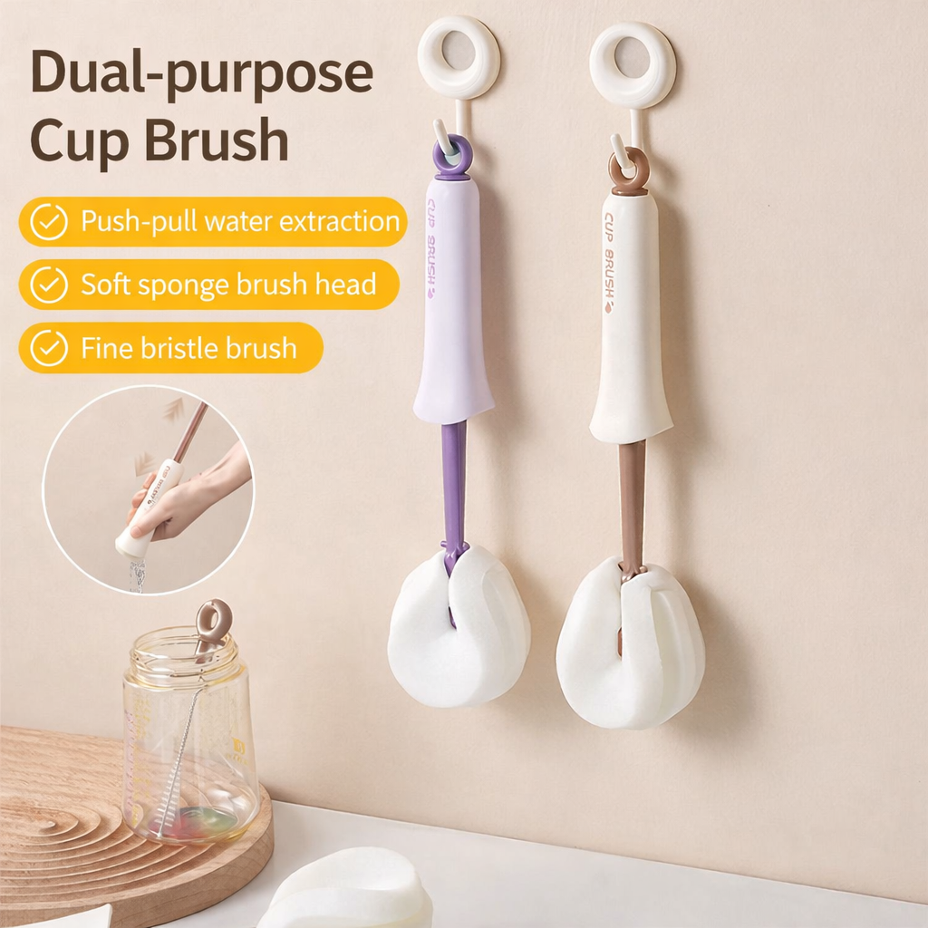2-in-1 Cup & Bottle Cleaning Brush.