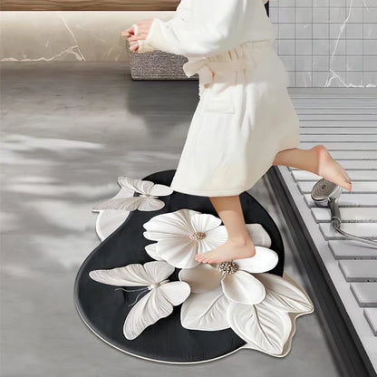 Premium 3D Realistic Pattern Non-Slip Absorbent Mat