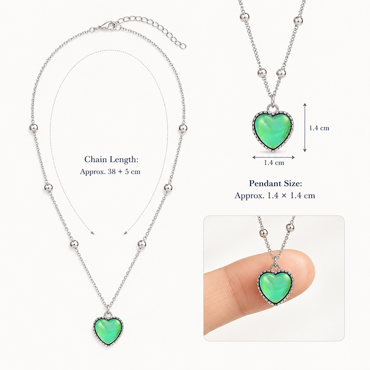 Mood Glow™ Heart Necklace