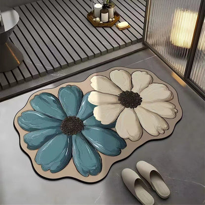 Premium 3D Realistic Pattern Non-Slip Absorbent Mat
