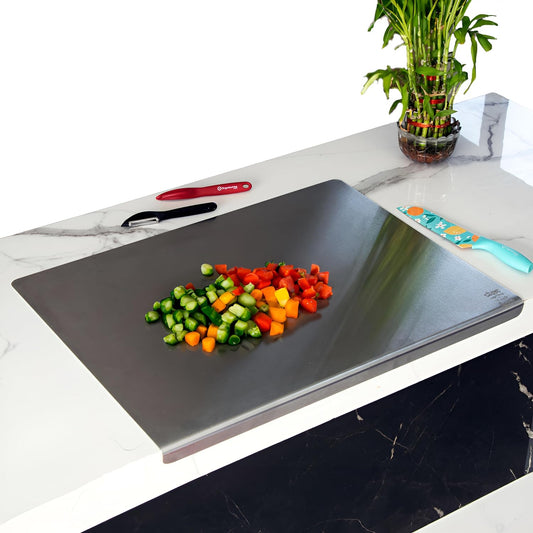 Stainless Steel choping board .